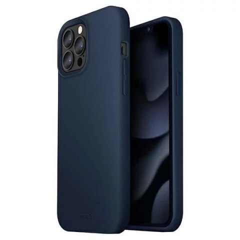 UNIQ UNIQ etui Lino iPhone 13 Pro Max 6,7" niebieski/marine blue UNIQ UNIQ etui Lino iPhone 13 Pro Max 6,7" niebieski/marine blue