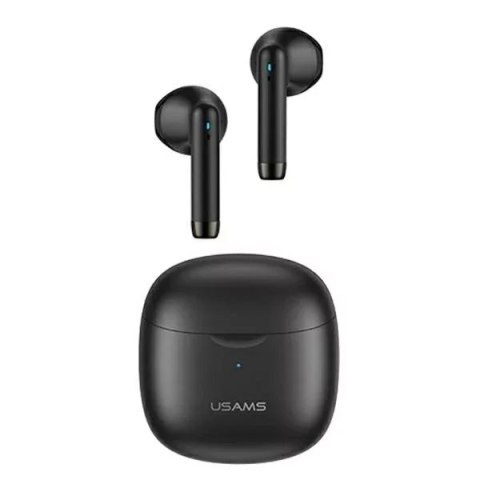 Usams Słuchawki Bluetooth 5.0 USAMS TWS IA series bezprzewodowe czarny/black BHUIA01 (US-IA04)