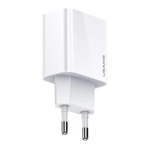 Usams USAMS Ładowarka sieciowa 1x USB-C T34 20W 5V-3A (only head) PD3.0 Fast Charging biały/white CC118TC01 (US-CC118) Usams USAMS Ładowarka sieciowa 1x USB-C T34 20W 5V-3A (only head) PD3.0 Fast Charging biały/white CC118TC01 (US-CC118)