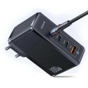 Usams USAMS Ładowarka sieciowa 3xUSB-C+1xUSB GaN 100W T50 PD (only head) Fast Charging czarny/black CC163TC01 (US-CC163)