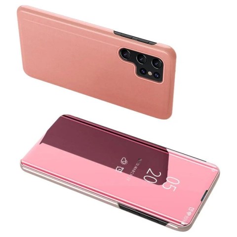 4kom.pl Etui Clear View Case do Samsung Galaxy S23 Ultra pokrowiec z klapką różowe 4kom.pl Etui Clear View Case do Samsung Galaxy S23 Ultra pokrowiec z klapką różowe