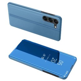 4kom.pl Etui Clear View Case do Samsung Galaxy S23 pokrowiec z klapką niebieskie