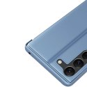 4kom.pl Etui Clear View Case do Samsung Galaxy S23 pokrowiec z klapką niebieskie