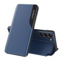 4kom.pl Etui Eco Leather View Case do Samsung Galaxy S23 z klapką podstawka niebieskie
