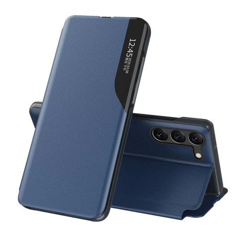 4kom.pl Etui Eco Leather View Case do Samsung Galaxy S23 z klapką podstawka niebieskie 4kom.pl Etui Eco Leather View Case do Samsung Galaxy S23 z klapką podstawka niebieskie