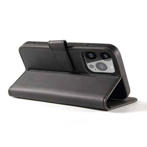 4kom.pl Etui na telefon Magnet Case do iPhone 14 Pro Max elegancki futerał etui pokrowiec z klapką i funkcją podstawki czarny 4kom.pl Etui na telefon Magnet Case do iPhone 14 Pro Max elegancki futerał etui pokrowiec z klapką i funkcją podstawki czarny