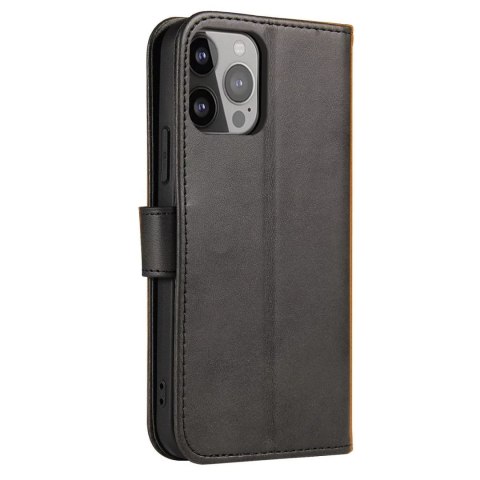 4kom.pl Etui na telefon Magnet Case do iPhone 14 Pro Max elegancki futerał etui pokrowiec z klapką i funkcją podstawki czarny 4kom.pl Etui na telefon Magnet Case do iPhone 14 Pro Max elegancki futerał etui pokrowiec z klapką i funkcją podstawki czarny