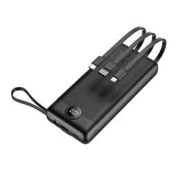 4kom.pl Powerbank Bateria zewnętrzna (POWER BANK) VEGER C20 - 20 000mAh (Micro + Typ C + Lightning 8-pin) czarny W2047