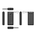 4kom.pl Powerbank Bateria zewnętrzna (POWER BANK) VEGER C20 - 20 000mAh (Micro + Typ C + Lightning 8-pin) czarny W2047