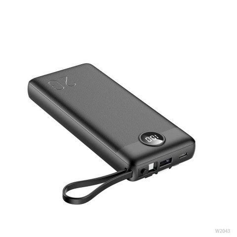 4kom.pl Powerbank Bateria zewnętrzna (POWER BANK) VEGER C20 - 20 000mAh (Micro + Typ C + Lightning 8-pin) czarny W2047 4kom.pl Powerbank Bateria zewnętrzna (POWER BANK) VEGER C20 - 20 000mAh (Micro + Typ C + Lightning 8-pin) czarny W2047