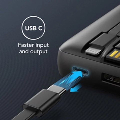 4kom.pl Powerbank Bateria zewnętrzna (POWER BANK) VEGER C20 - 20 000mAh (Micro + Typ C + Lightning 8-pin) czarny W2047 4kom.pl Powerbank Bateria zewnętrzna (POWER BANK) VEGER C20 - 20 000mAh (Micro + Typ C + Lightning 8-pin) czarny W2047