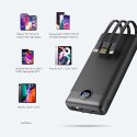 4kom.pl Powerbank Bateria zewnętrzna (POWER BANK) VEGER C20 - 20 000mAh (Micro + Typ C + Lightning 8-pin) czarny W2047