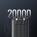 4kom.pl Powerbank Bateria zewnętrzna (POWER BANK) VEGER C20 - 20 000mAh (Micro + Typ C + Lightning 8-pin) czarny W2047
