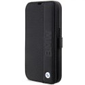 BMW Etui BMW BMBKP14L22RDPK do Apple iPhone 14 Pro 6,1" bookcase Leather Textured&Stripe