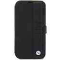 BMW Etui BMW BMBKP14L22RDPK do Apple iPhone 14 Pro 6,1" bookcase Leather Textured&Stripe