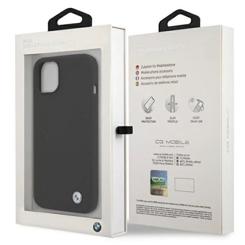 BMW Etui BMW BMHCP13MSILBK do Apple iPhone 13 6,1" hardcase Silicone Signature BMW Etui BMW BMHCP13MSILBK do Apple iPhone 13 6,1" hardcase Silicone Signature