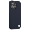BMW Etui na telefon BMW BMHCP13XSILNA do Apple iPhone 13 Pro Max 6,7" granatowy/navy hardcase Silicone Signature
