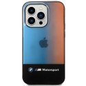 BMW Etui na telefon BMW BMHCP14L22HMGK do Apple iPhone 14 Pro 6,1" czarny/black Half Tricolor