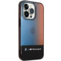 BMW Etui na telefon BMW BMHCP14L22HMGK do Apple iPhone 14 Pro 6,1" czarny/black Half Tricolor