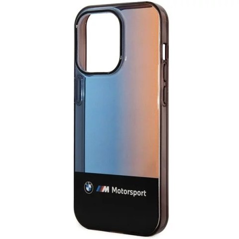 BMW Etui na telefon BMW BMHCP14L22HMGK do Apple iPhone 14 Pro 6,1" czarny/black Half Tricolor BMW Etui na telefon BMW BMHCP14L22HMGK do Apple iPhone 14 Pro 6,1" czarny/black Half Tricolor