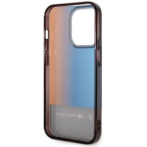 BMW Etui na telefon BMW BMHCP14L22HMGK do Apple iPhone 14 Pro 6,1" czarny/black Half Tricolor BMW Etui na telefon BMW BMHCP14L22HMGK do Apple iPhone 14 Pro 6,1" czarny/black Half Tricolor