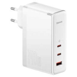 Baseus Ładowarka sieciowa Baseus GaN5 Pro 2xUSB-C + USB, 140W (biała)