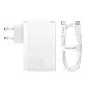 Baseus Ładowarka sieciowa Baseus GaN5 Pro 2xUSB-C + USB, 140W (biała)