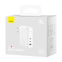 Baseus Ładowarka sieciowa Baseus GaN5 Pro 2xUSB-C + USB, 140W (biała)