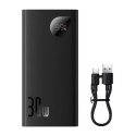 Baseus Powerbank Baseus Adaman2 10000mAh, 2xUSB, USB-C, 30W (czarny)