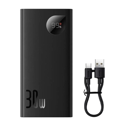 Baseus Powerbank Baseus Adaman2 10000mAh, 2xUSB, USB-C, 30W (czarny) Baseus Powerbank Baseus Adaman2 10000mAh, 2xUSB, USB-C, 30W (czarny)