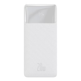 Baseus Powerbank z szybkim ładowaniem Baseus Bipow 10000mAh 20W biały (Overseas Edition) + kabel USB-A - Micro USB 0.25m biały (PPBD050