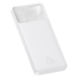 Baseus Powerbank z szybkim ładowaniem Baseus Bipow 10000mAh 20W biały (Overseas Edition) + kabel USB-A - Micro USB 0.25m biały (PPBD050