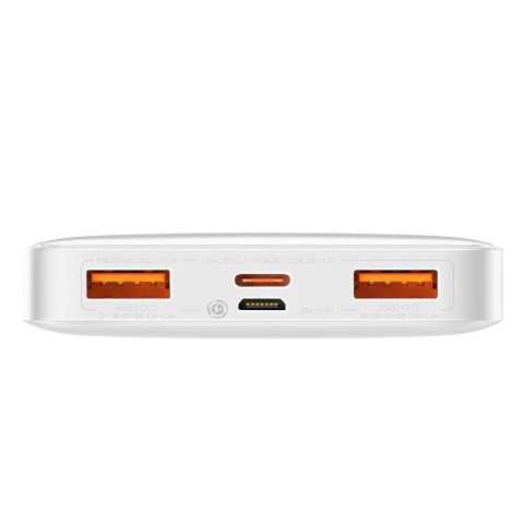 Baseus Powerbank z szybkim ładowaniem Baseus Bipow 10000mAh 20W biały (Overseas Edition) + kabel USB-A - Micro USB 0.25m biały (PPBD050 Baseus Powerbank z szybkim ładowaniem Baseus Bipow 10000mAh 20W biały (Overseas Edition) + kabel USB-A - Micro USB 0.25m biały (PPBD050