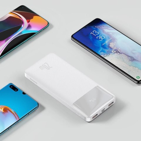 Baseus Powerbank z szybkim ładowaniem Baseus Bipow 10000mAh 20W biały (Overseas Edition) + kabel USB-A - Micro USB 0.25m biały (PPBD050 Baseus Powerbank z szybkim ładowaniem Baseus Bipow 10000mAh 20W biały (Overseas Edition) + kabel USB-A - Micro USB 0.25m biały (PPBD050