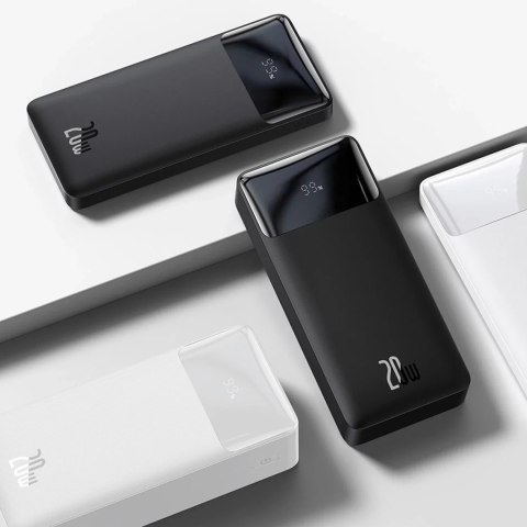 Baseus Powerbank z szybkim ładowaniem Baseus Bipow 10000mAh 20W biały (Overseas Edition) + kabel USB-A - Micro USB 0.25m biały (PPBD050 Baseus Powerbank z szybkim ładowaniem Baseus Bipow 10000mAh 20W biały (Overseas Edition) + kabel USB-A - Micro USB 0.25m biały (PPBD050