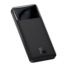 Baseus Powerbank z wyświetlaczem Baseus Bipow 10000mAh 15W czarny (Overseas Edition) + kabel USB-A - Micro USB 0.25m czarny (PPBD050001