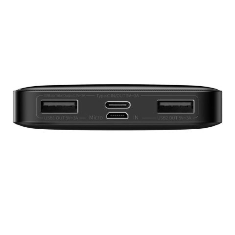 Baseus Powerbank z wyświetlaczem Baseus Bipow 10000mAh 15W czarny (Overseas Edition) + kabel USB-A - Micro USB 0.25m czarny (PPBD050001 Baseus Powerbank z wyświetlaczem Baseus Bipow 10000mAh 15W czarny (Overseas Edition) + kabel USB-A - Micro USB 0.25m czarny (PPBD050001