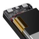 Baseus Powerbank z wyświetlaczem Baseus Bipow 10000mAh 15W czarny (Overseas Edition) + kabel USB-A - Micro USB 0.25m czarny (PPBD050001