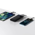 Baseus Powerbank z wyświetlaczem Baseus Bipow 10000mAh 15W czarny (Overseas Edition) + kabel USB-A - Micro USB 0.25m czarny (PPBD050001