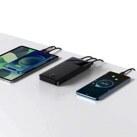 Baseus Powerbank z wyświetlaczem Baseus Bipow 10000mAh 15W czarny (Overseas Edition) + kabel USB-A - Micro USB 0.25m czarny (PPBD050001 Baseus Powerbank z wyświetlaczem Baseus Bipow 10000mAh 15W czarny (Overseas Edition) + kabel USB-A - Micro USB 0.25m czarny (PPBD050001