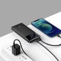 Baseus Powerbank z wyświetlaczem Baseus Bipow 10000mAh 15W czarny (Overseas Edition) + kabel USB-A - Micro USB 0.25m czarny (PPBD050001