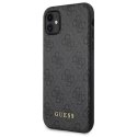 Guess Etui Guess GUHCN61G4GFGR do iPhone 11 6,1" hard case 4G Metal Gold Logo