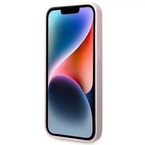 Guess Etui na telefon Guess do iPhone 14 6,1" fioletowy/purple hardcase Silicone Triangle Guess Etui na telefon Guess do iPhone 14 6,1" fioletowy/purple hardcase Silicone Triangle