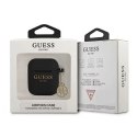 Guess Guess GUA2LSC4EK AirPods cover czarny/black Silicone Charm 4G Collection