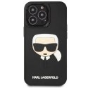 Karl Lagerfeld Etui Karl Lagerfeld KLHCP14LKH3DBK do iPhone 14 Pro 6,1" hardcase 3D Rubber Karl`s Head