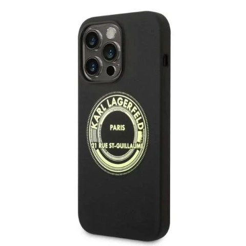 Karl Lagerfeld Etui ochronne na telefon Karl Lagerfeld KLHCP14LSRSGRCK do Apple iPhone 14 Pro 6,1" hardcase czarny/black Silicone RSG Karl Lagerfeld Etui ochronne na telefon Karl Lagerfeld KLHCP14LSRSGRCK do Apple iPhone 14 Pro 6,1" hardcase czarny/black Silicone RSG