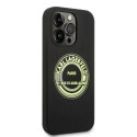 Karl Lagerfeld Etui ochronne na telefon Karl Lagerfeld KLHCP14LSRSGRCK do Apple iPhone 14 Pro 6,1" hardcase czarny/black Silicone RSG
