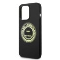 Karl Lagerfeld Etui ochronne na telefon Karl Lagerfeld KLHCP14LSRSGRCK do Apple iPhone 14 Pro 6,1" hardcase czarny/black Silicone RSG