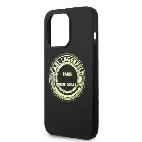 Karl Lagerfeld Etui ochronne na telefon Karl Lagerfeld KLHCP14LSRSGRCK do Apple iPhone 14 Pro 6,1" hardcase czarny/black Silicone RSG Karl Lagerfeld Etui ochronne na telefon Karl Lagerfeld KLHCP14LSRSGRCK do Apple iPhone 14 Pro 6,1" hardcase czarny/black Silicone RSG