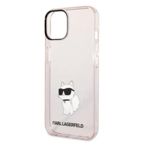 Karl Lagerfeld Etui ochronne na telefon Karl Lagerfeld KLHCP14SHNCHTCP do Apple iPhone 14 6,1" różowy/pink hardcase Ikonik Choupette Karl Lagerfeld Etui ochronne na telefon Karl Lagerfeld KLHCP14SHNCHTCP do Apple iPhone 14 6,1" różowy/pink hardcase Ikonik Choupette